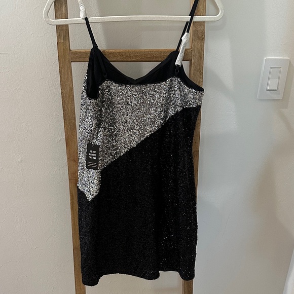 Express Black and Silver Sequin Camisole - Picture 3 of 3